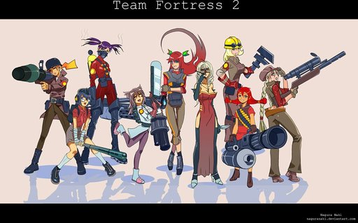 Team Fortress 2 - Фан-арт по TF2: girls...
