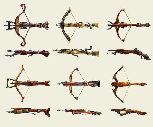 Dragon Age: Начало - Оружие ближнего и дальнего боя. Concept art.