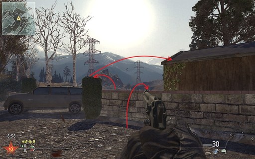 Modern Warfare 2 - Маленькие хитрости большой игры 2. Точки для снайпера.