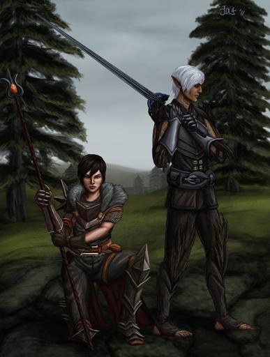 Dragon Age II - Фан-арт по игре от deviantart.com