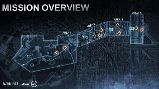 Battlefield 3 - Operation Metro. Карта