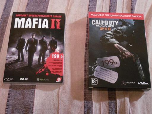 Сравнение комплектов предзаказа Call of Duty: Black Ops и Mafia 2. Call 